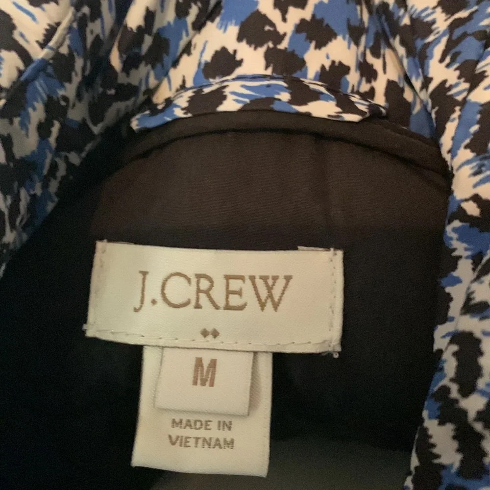 J crew micro animal print puffer vest.‎ NWOT. Never worn